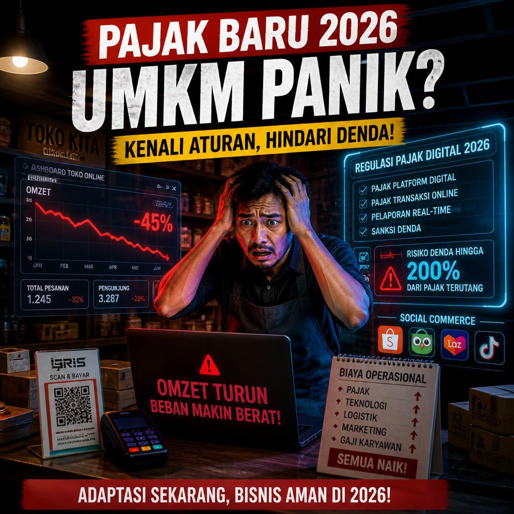 Efek Pajak Digital Baru Bikin UMKM Ketar-Ketir Soal Omzet 2026
